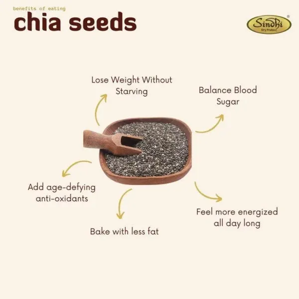 Sindhi Dry Fruits Order Premium Quality Chia Seeds Online at Sindhi Dry Fruits! 1 Kg - image 5