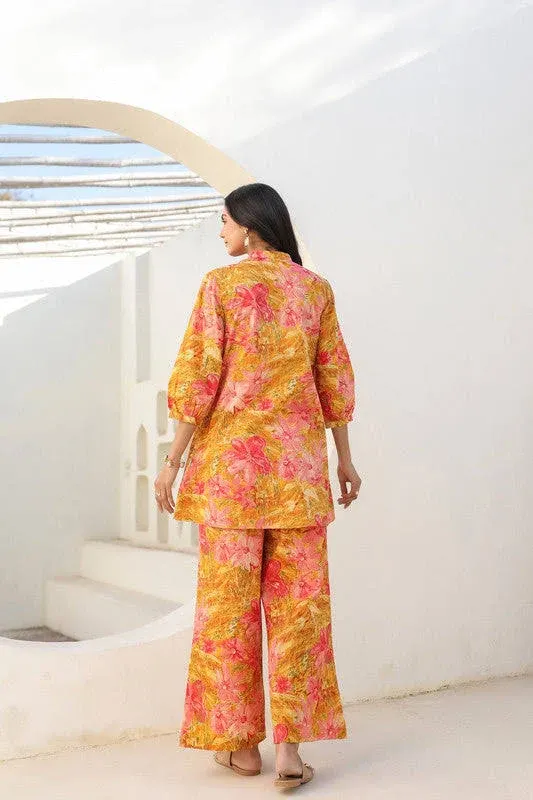 jisora.com Sunset Bloom Cotton Co-ord Set M - image 3