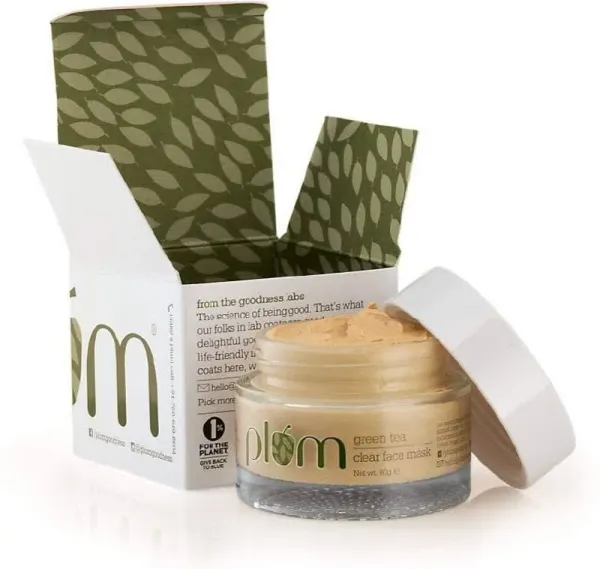 Plum Goodness Green Tea Clear Face Mask