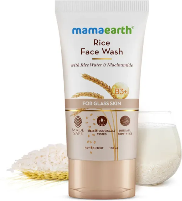  Mamaearth Rice Water & Niacinamide For Glass Skin Face Wash - image 1