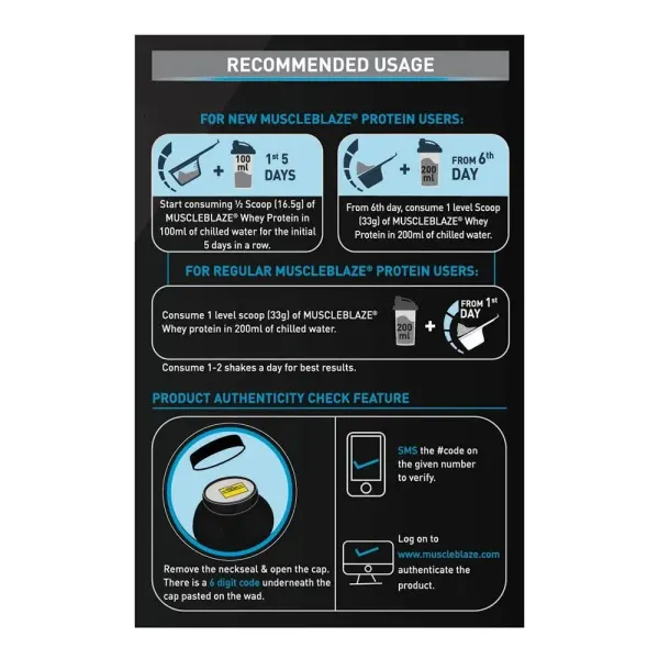  MuscleBlaze 100% Whey Protein Supplement Powder with Digestive Enzyme - image 2