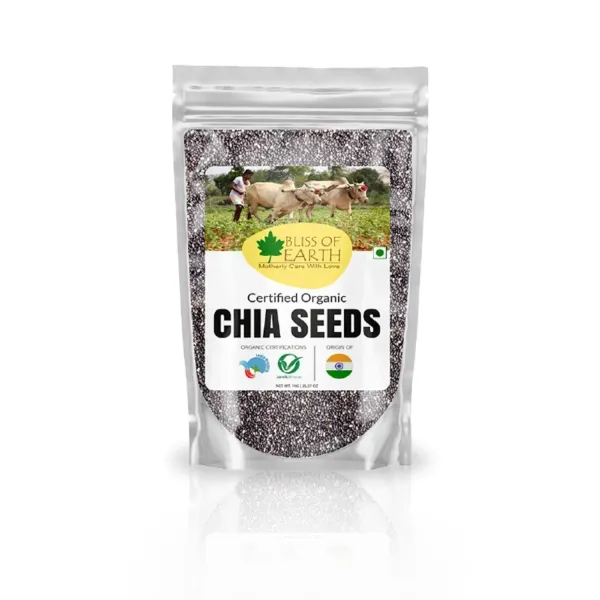 Bliss of Earth Organic Raw Chia Seeds 1kg - image 1