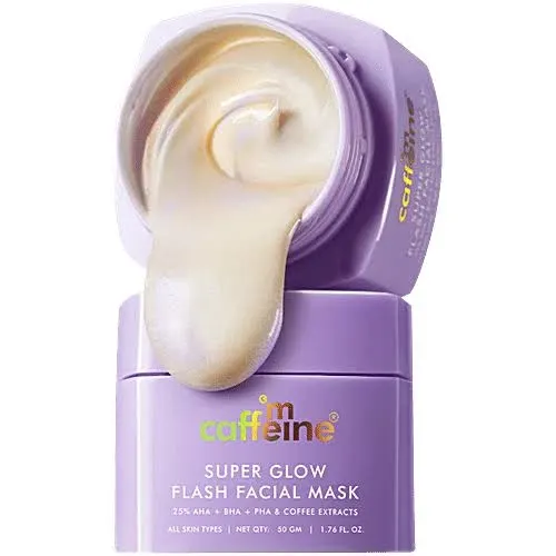 mCaffeine Super Glow Flash Facial Mask