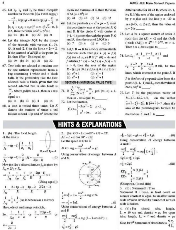 MTG Learning Media Mtg Jee Main 10 Previous Years Solved Papers 2025-2016 Physics, Chemistry & Mathematics | Jee Mains Pyqs Book 2026 Exam | All 157 Online & Offline Pap - image 5