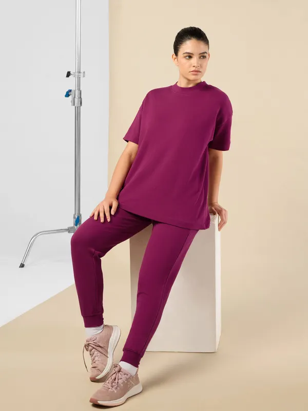 cultstore.com CULT Women Lifestyle Cotton Magenta Co-ord Set (L) by Myntra - image 1