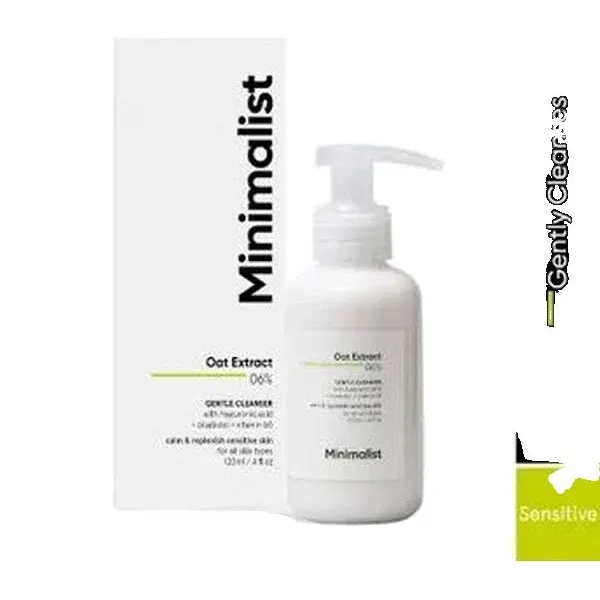 Purplle.com - PPLID384 Minimalist Gentle Face Wash - Oat Extract, Hyaluronic Acid, Vitamin B5 for Sensitive Skin for Moisturising/Skin Nourishment - image 1