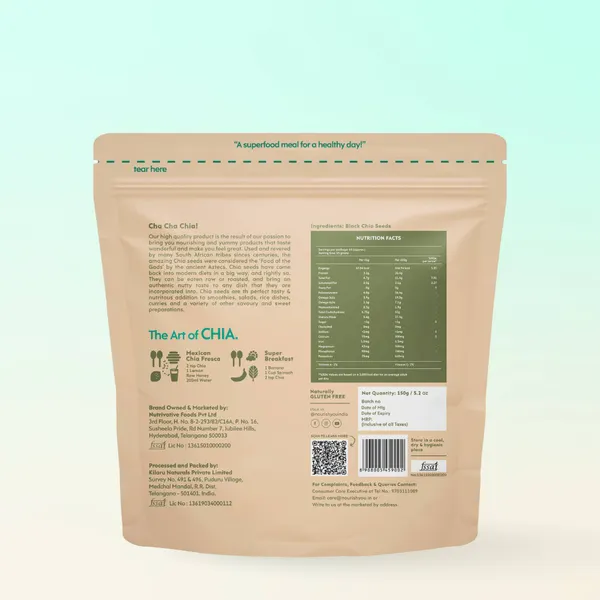 Nourish You Buy Organic Black Chia Seeds - Edible Seeds | Nourish You 1 kg Pack - image 5