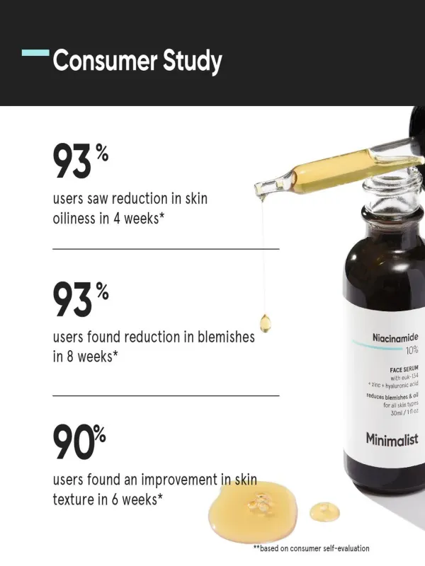 Myntra Minimalist Oily Skincare Kit - Face Serum 30ml + Face Wash 100ml + Face Moisturiser 50g (Pack) by Myntra - image 2