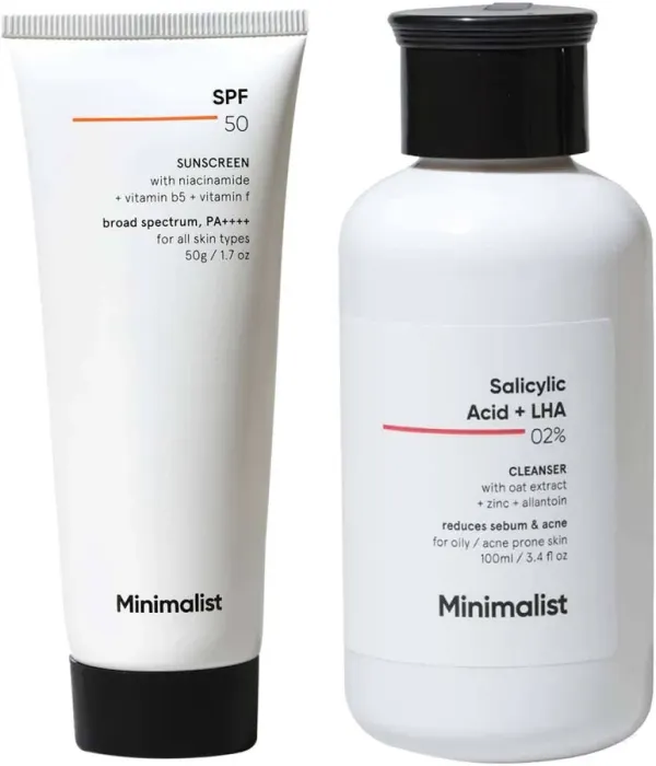 Minimalist Minimalist Acne & SPF Duo - Cleanser + Sunscreen - image 1