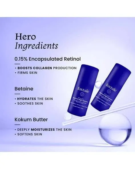 AJIO.com FOXTALE 0.15 Beginner Friendly Retinol Night Serum - image 5