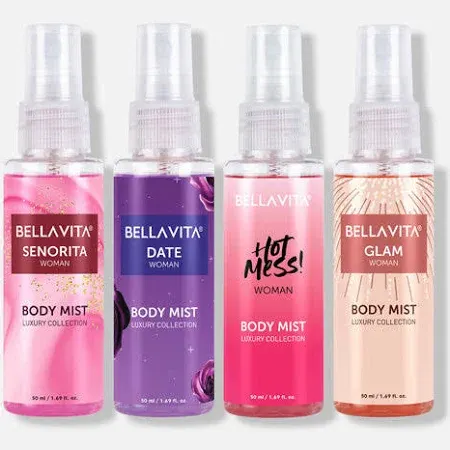 Bellavita Women's Floral & Fruity Body Mist Set