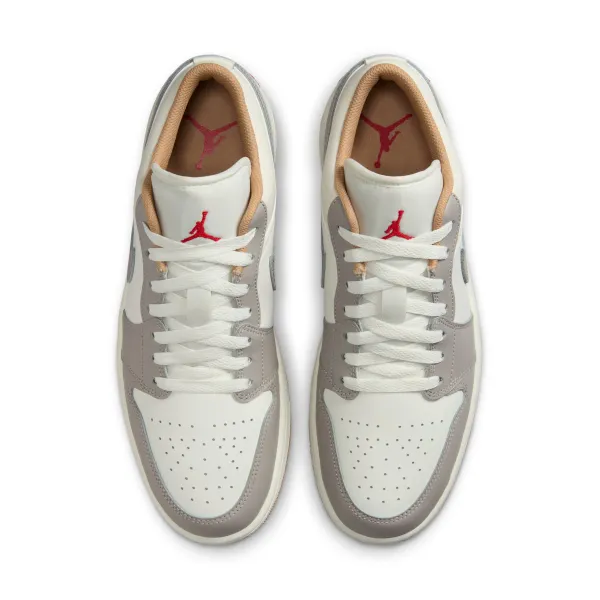  Air Jordan 1 Low - Sail | Fire Red | College Grey | Hemp / 8.5 - image 8