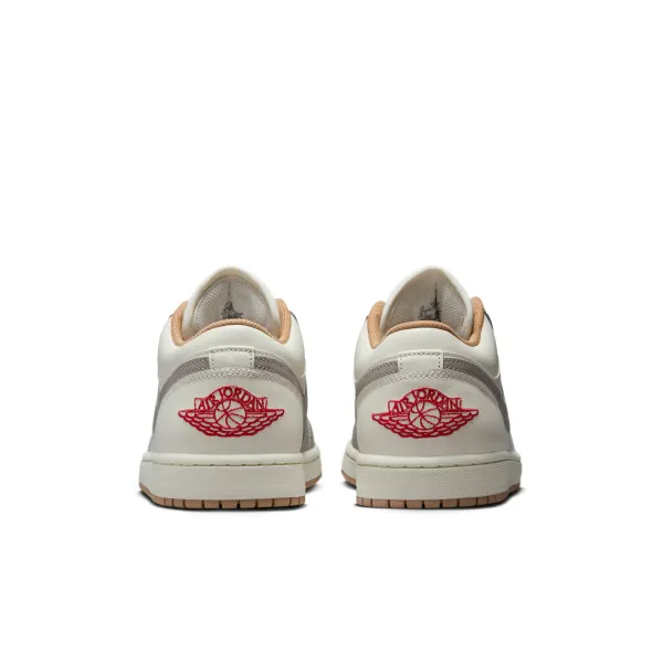  Air Jordan 1 Low - Sail | Fire Red | College Grey | Hemp / 8.5 - image 2