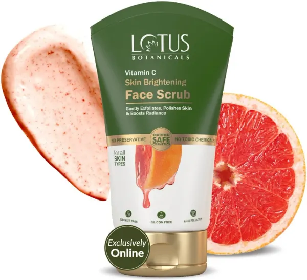 Lotus Botanicals Vitamin C Skin Brightening Face Scrub