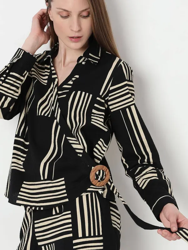 Vero Moda Black Printed Co-ord Set Top S - image 8