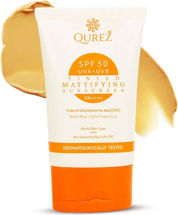 Qurez Tinted Mattifying Sunscreen SPF 50 PA++++