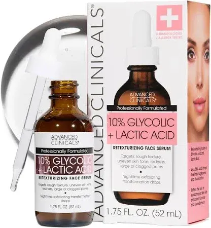 Advanced Clinicals Exfoliating Glycolic Acid Serum