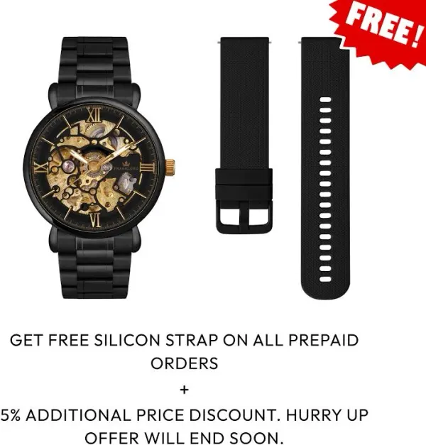 Franklord Franklord Mechanis Noir Eclipse - Luxury Automatic Skeleton Watch - image 4