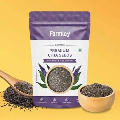 JioMart Marketplace Farmley Premium Natural Chia Seeds 1kg , Pack of 5 Each- 200g - image 3