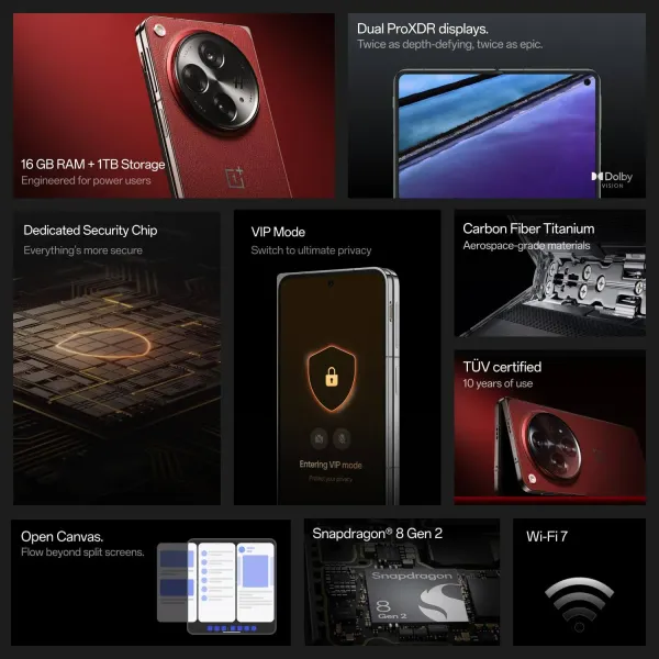 Oneplus Open (Apex Edition,16GB RAM, 1TB Storage) - image 5