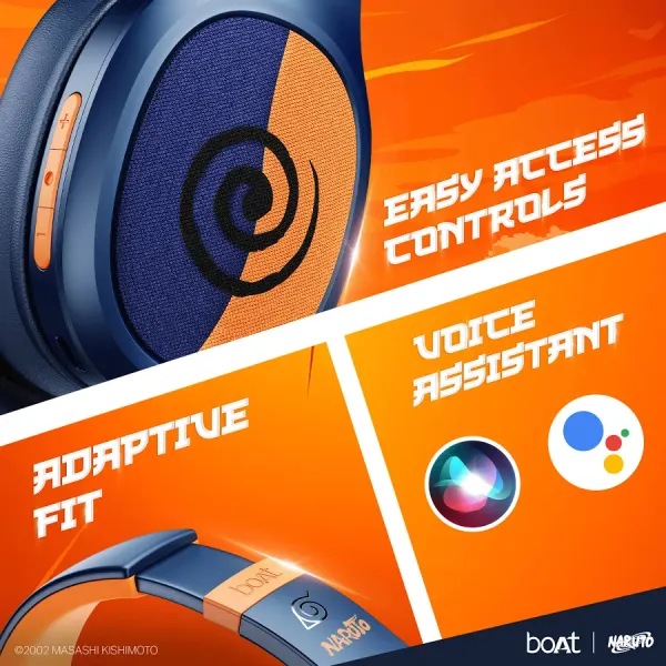 Boat boAt Rockerz 460 Naruto Series Wireless Headphones - image 9