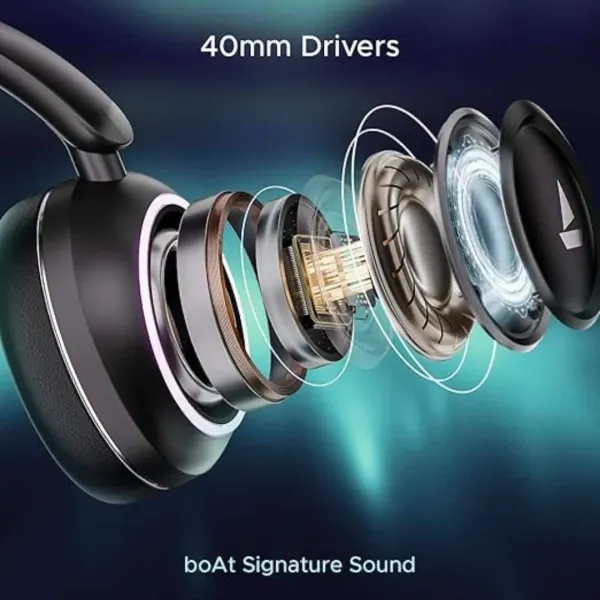 boAt Rockerz 480 W/RGB LEDs, 6 Light Modes BT V5.3 White - image 8