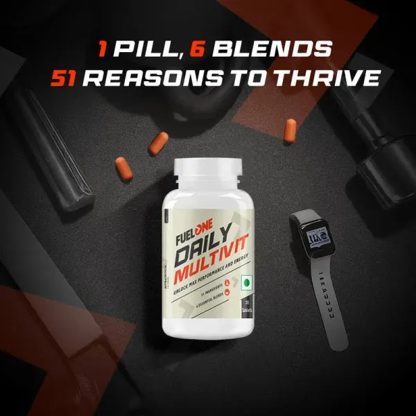 Fuelone Fuelone Daily Multivitamin, 51 Ingredients & 6 Blends, For Energy, Immunity & Recovery - image 7