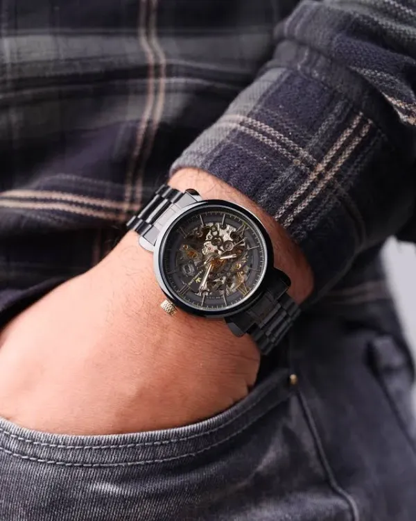 Franklord Franklord Mechanis Noir Eclipse - Luxury Automatic Skeleton Watch - image 2