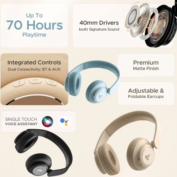 Boat Boat Rockerz 450 Pro Bluetooth Headphones - image 3