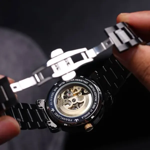 Franklord Franklord Mechanis Noir Eclipse - Luxury Automatic Skeleton Watch - image 7