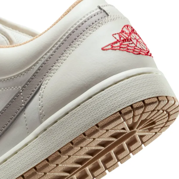  Air Jordan 1 Low - Sail | Fire Red | College Grey | Hemp / 8.5 - image 3
