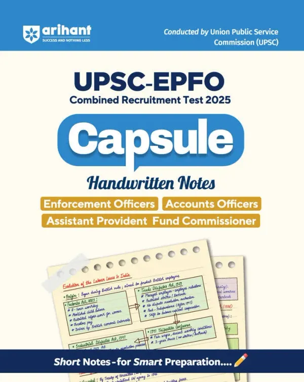  UPSC-EPFO (Enforcement Officers/ Accounts Officers Assistant Provident Fund Commissioner) 2025 | Capsule Handwritten Notes | Based on Latest Syllabus - image 1