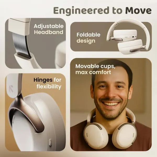  Goboult Soniq Over Ear Bluetooth Headphones - image 7