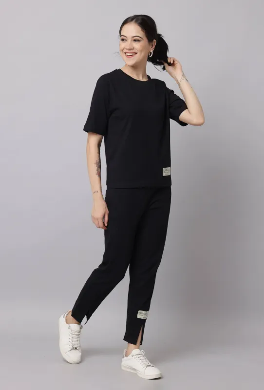 SLumber Jill Shop Premium Black Co Ord Set for Women Online in India S / Black - image 4