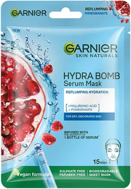 SkinActive Hydra Bomb Tuchmaske Granatapfel