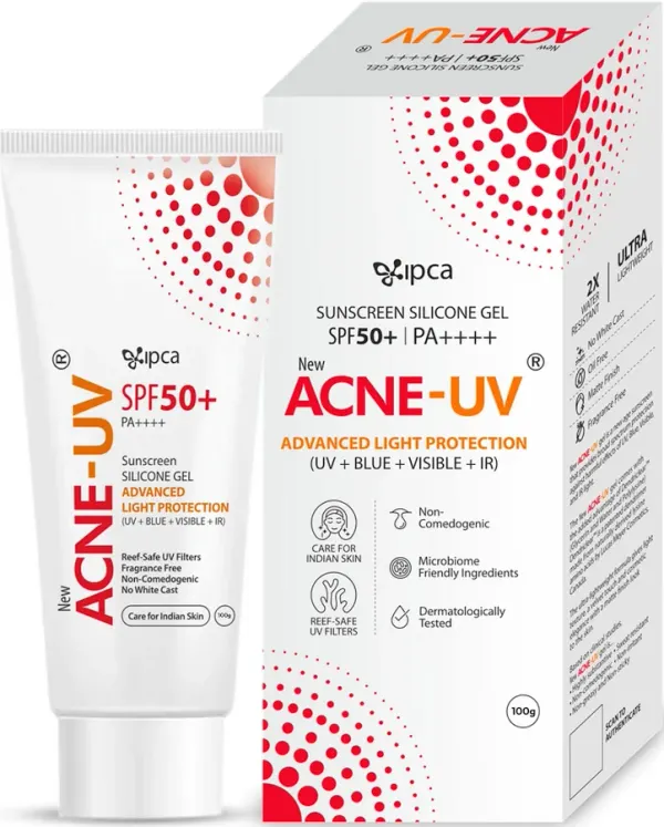 IPCA Acne-UV Advanced Light Protection Silicone Sunscreen Gel
