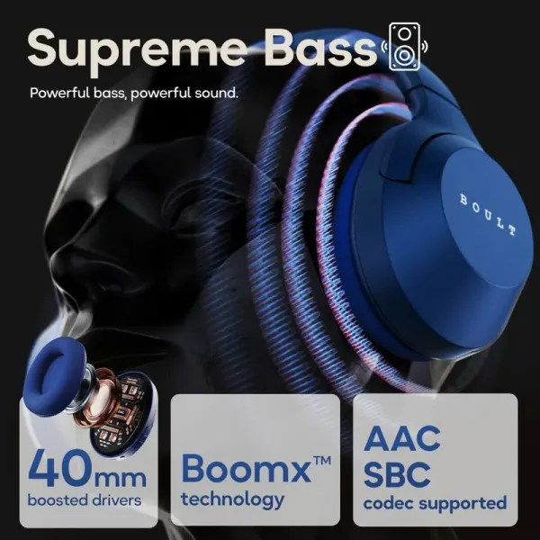 Boult Boult Flex Over Ear Bluetooth Headphones - image 7