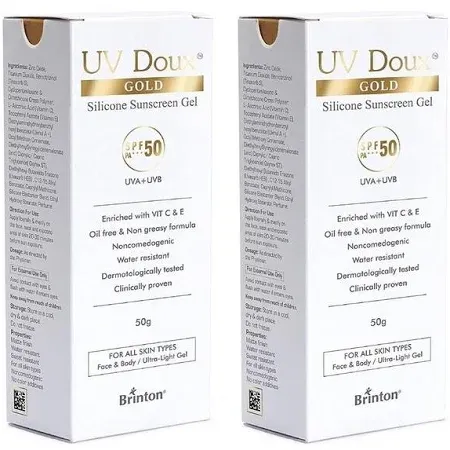 Brinton Uv Doux Gold Silicone Sunscreen Gel