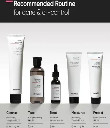 Minimalist Minimalist Anti Acne Solution-Face Serum 30 ml + Moisturizer 50g + Face Wash 100 ml (Pack) by Myntra - image 6