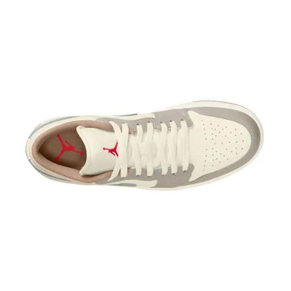  Air Jordan 1 Low - Sail | Fire Red | College Grey | Hemp / 8.5 - image 5