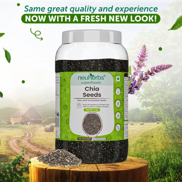 Flipkart Neuherbs Organic Raw Unroasted Chia Seeds 1 kg - image 2
