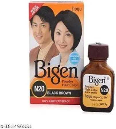 Bigen N20 Black Brown Powder Hair Color