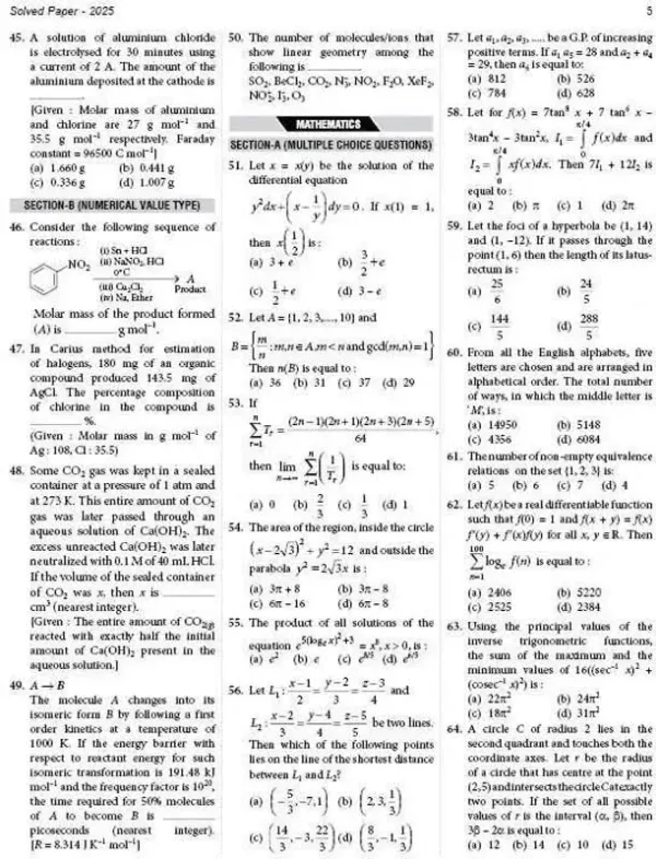 MTG Learning Media Mtg Jee Main 10 Previous Years Solved Papers 2025-2016 Physics, Chemistry & Mathematics | Jee Mains Pyqs Book 2026 Exam | All 157 Online & Offline Pap - image 6