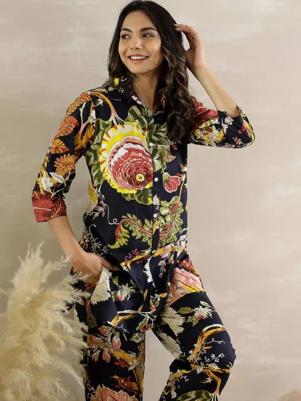 Myntra Mamicha Women Botanic Symphony Ready-to-Wear Coord Set(L) by Myntra - image 5