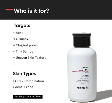 Minimalist Minimalist 2% Salicylic Acid For Oily Skin | Sulphate Free, Anti Acne Face Wash - image 2