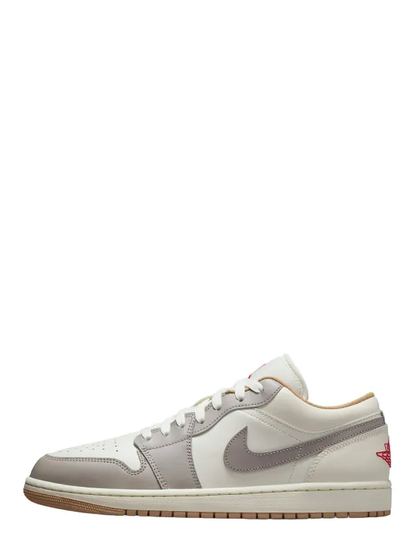  Air Jordan 1 Low - Sail | Fire Red | College Grey | Hemp / 8.5 - image 1