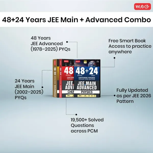 MTG Learning Media MTG 48 + 24 Years JEE Main (2025-2002) and JEE Advanced (2025-1978) Chapter-wise Topic-wise Previous Years Solved Papers Physics Book | PYQ Question - image 3