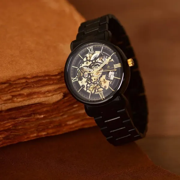 Franklord Franklord Mechanis Noir Eclipse - Luxury Automatic Skeleton Watch - image 9