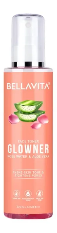 Bella Vita Organic Glowner Rose Water Face Mist Toner Spray