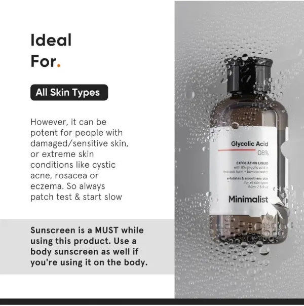 Minimalist Minimalist Glycolic Acid Exfoliating Liquid Face Toner - image 3
